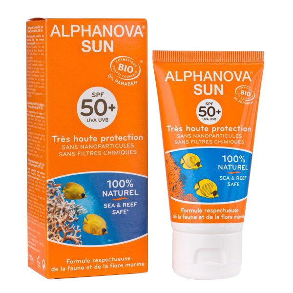 Kem chống nắng hữu cơ Spf50+ Alphanova Sun 50g