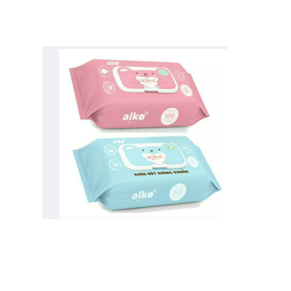 Khăn ướt Aiko không mùi 100 tờ kháng khuẩn