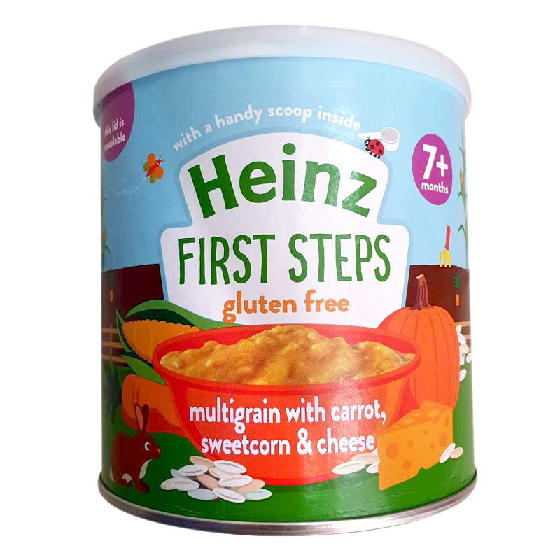 Bột Heinz 240gr mặn 7m+ Mỳ Ý, rau củ, phô mai