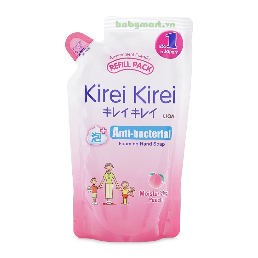 Bọt rửa tay Kirei Kirei đào gói 200ml