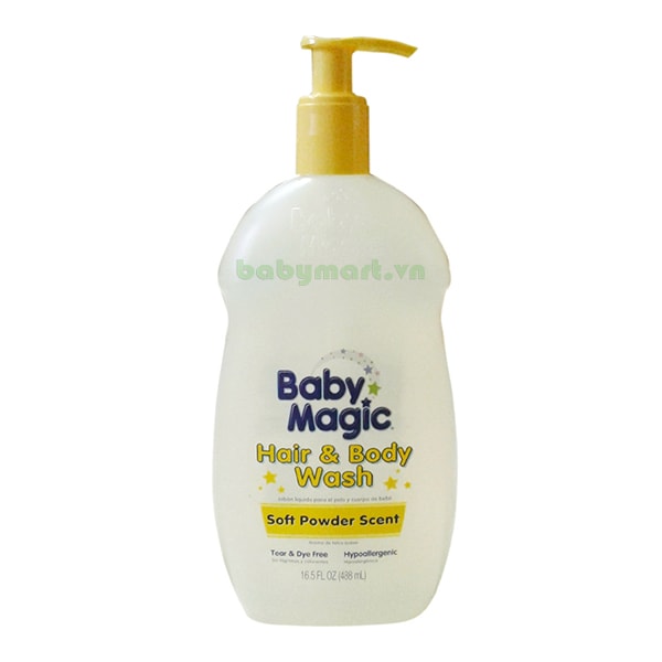 Tắm gội Baby Magic Soft Powder 488ML