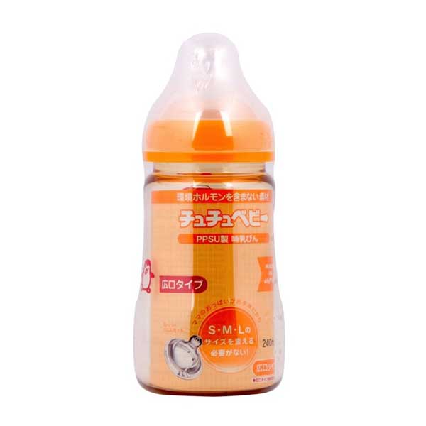 Bình sữa Chuchu Nhựa PPSU cổ rộng 240ml