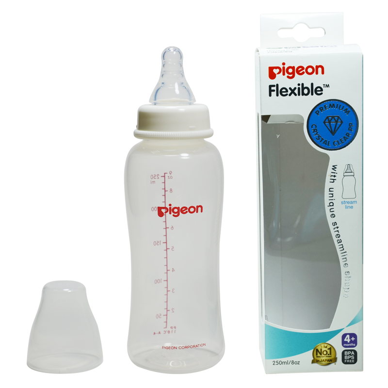 Bình sữa nhựa Pigeon streamline 250ml 