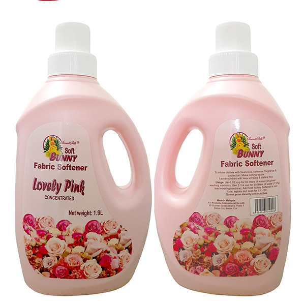Nước xả quần áo SOFT BUNNY Hồng 1900ml	
