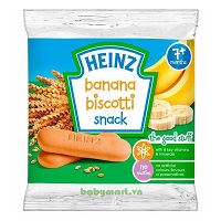 Bánh ăn dặm Heinz vị chuối 7M 60g