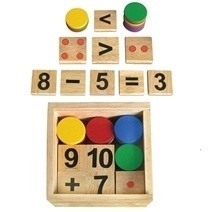 Đồ chơi gỗ - Bộ học toán Winwintoys 61312