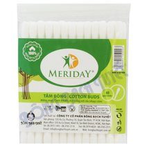 Tăm bông Meriday đầu bông lớn (10 gói)